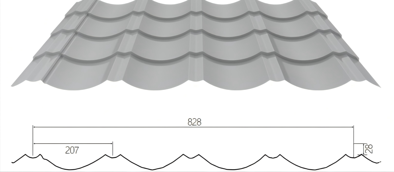 YX28-207-828 roof sheet