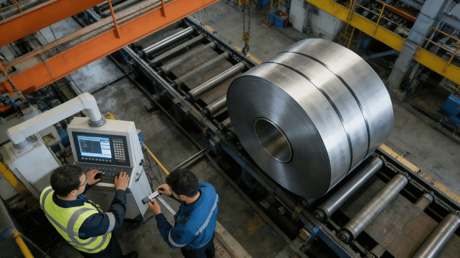 inspect steel coils