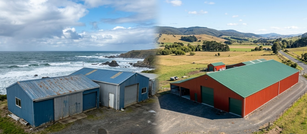 The Lifespan of Color Coated Steel in Coastal vs. Inland Areas.