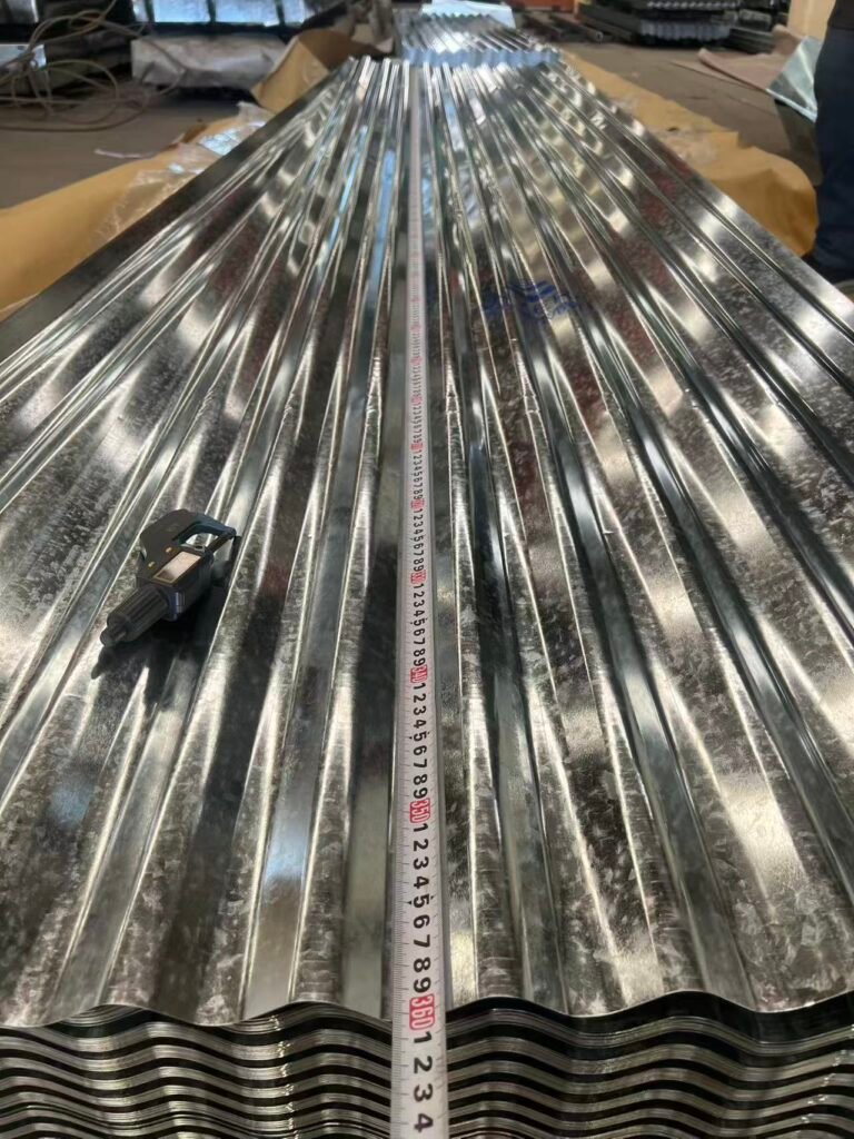 Corrugated galvanized steel sheet