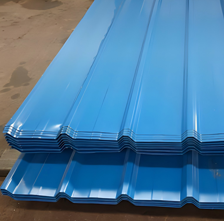 The uses of colored coated tiles