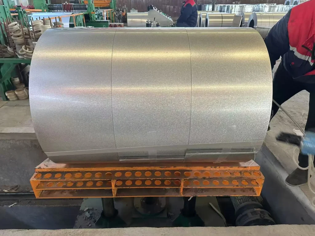 Aluminum-coated zinc strip-bomis steel