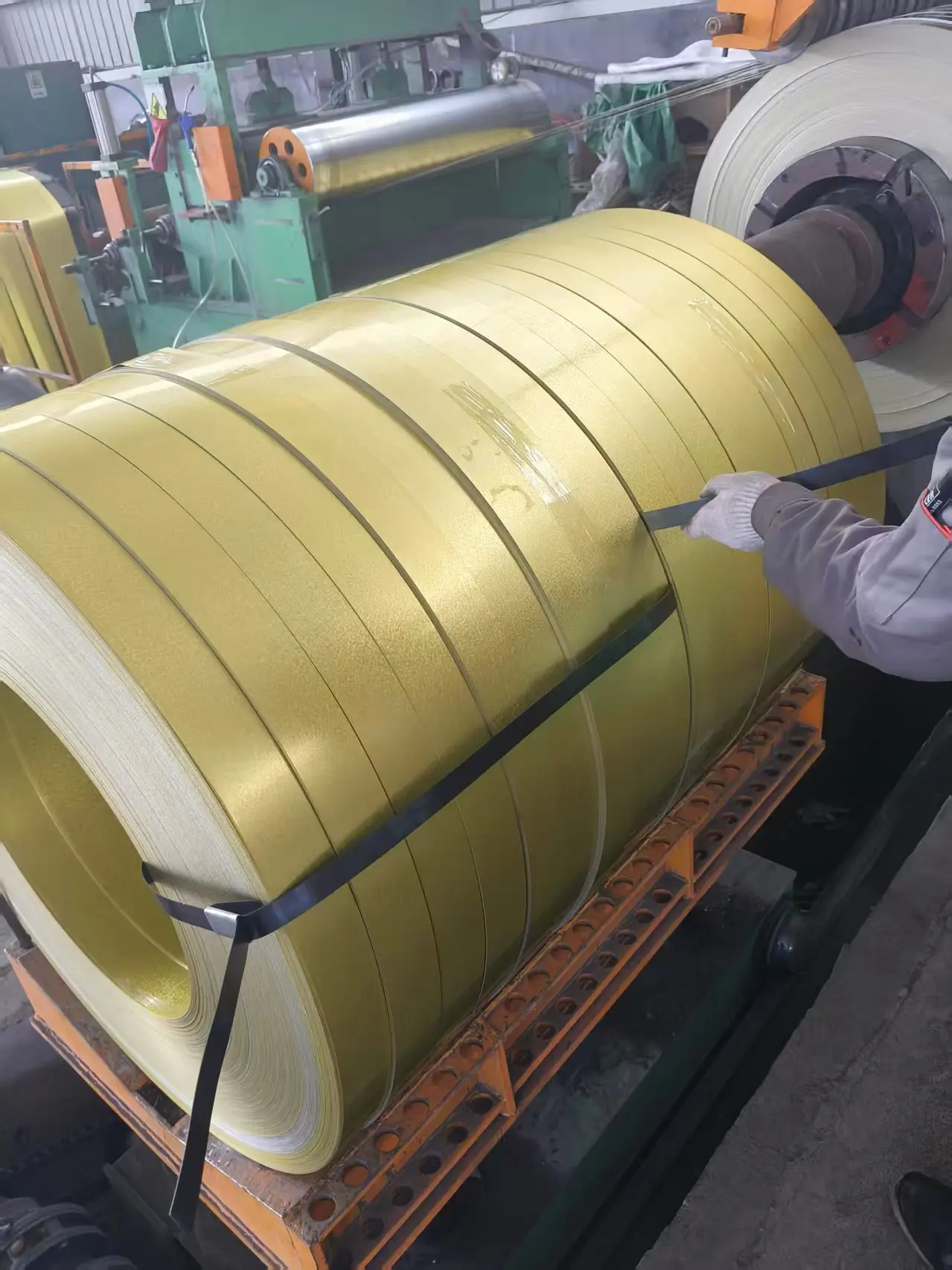 Aluminum-coated zinc strip