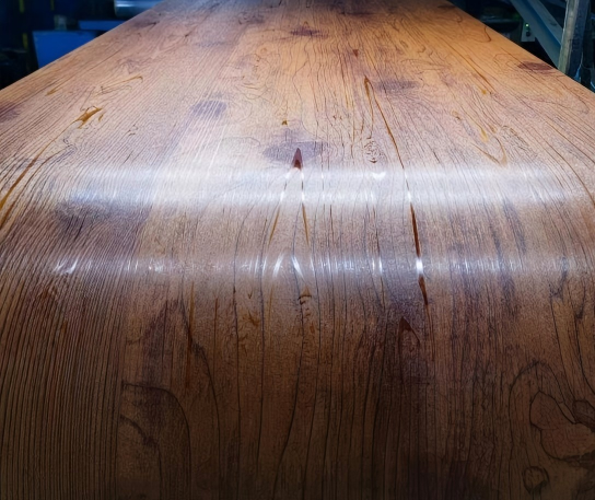 Bobinas de acero/aluminio laminadas con película de PVC con acabado de madera