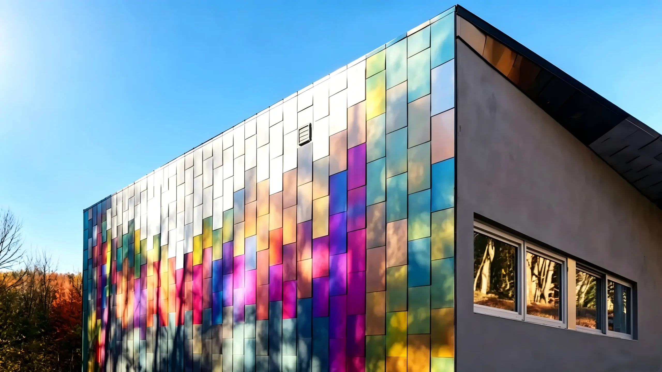 Colored stainless steel decoration