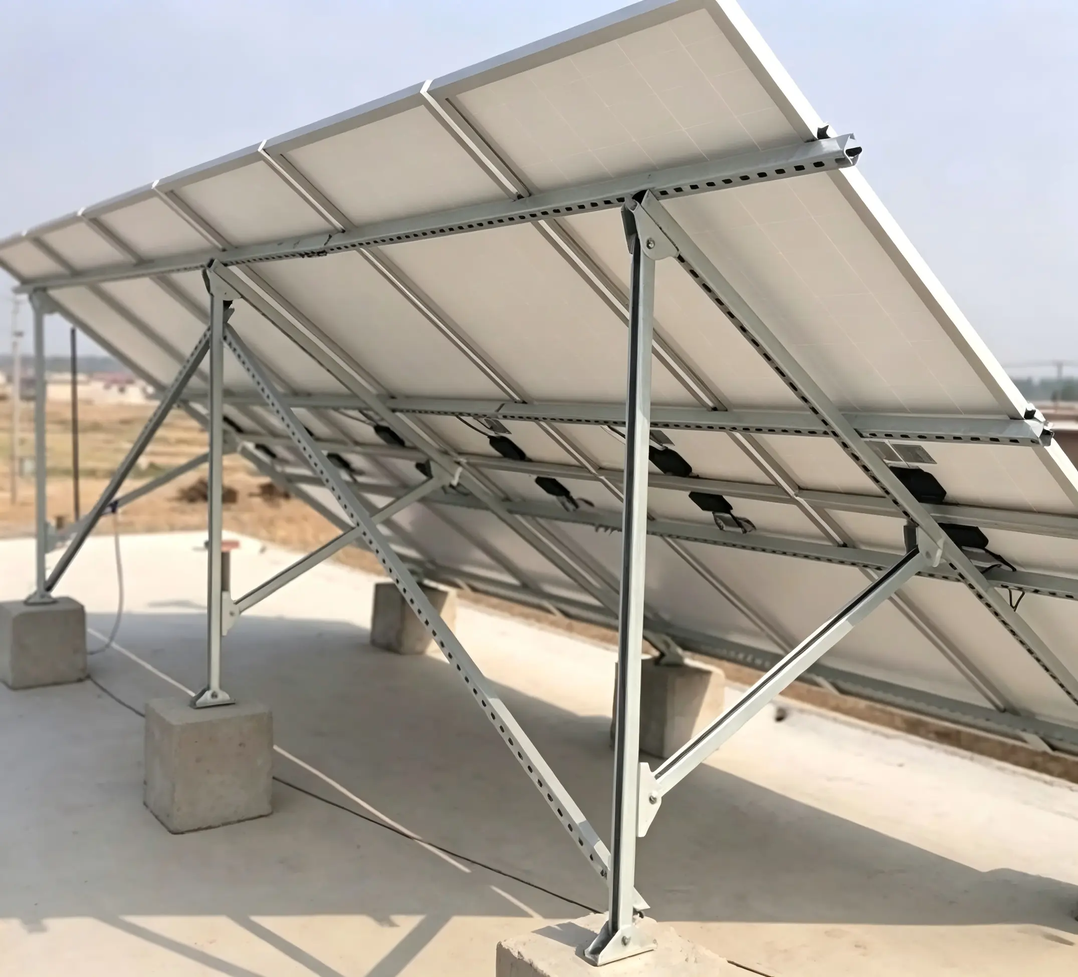 Solar photovoltaic support structure