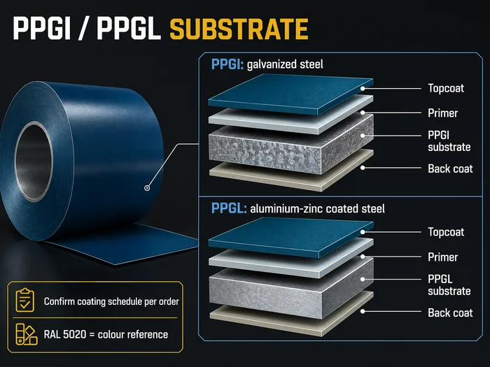 PPGI and PPGL substrate and coating system comparison