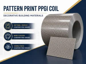 Pattern print PPGI coil building materials order specification