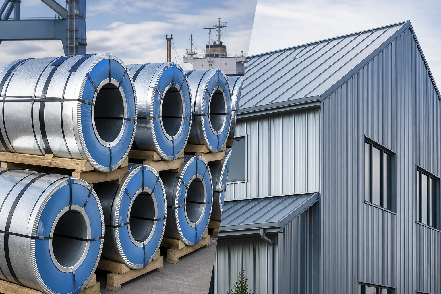 Galvalume steel coil export packing and application