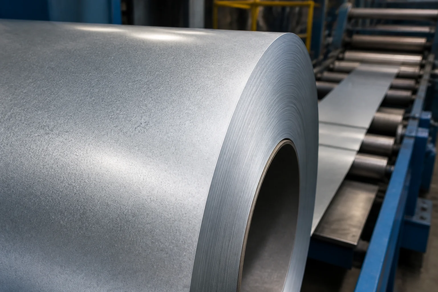 Aluminium-zinc coated Galvalume steel coil surface and edge