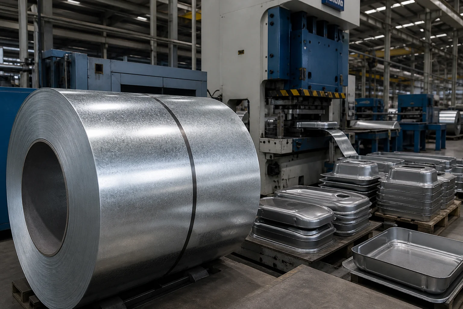Deep-drawing application for Galvalume steel coil